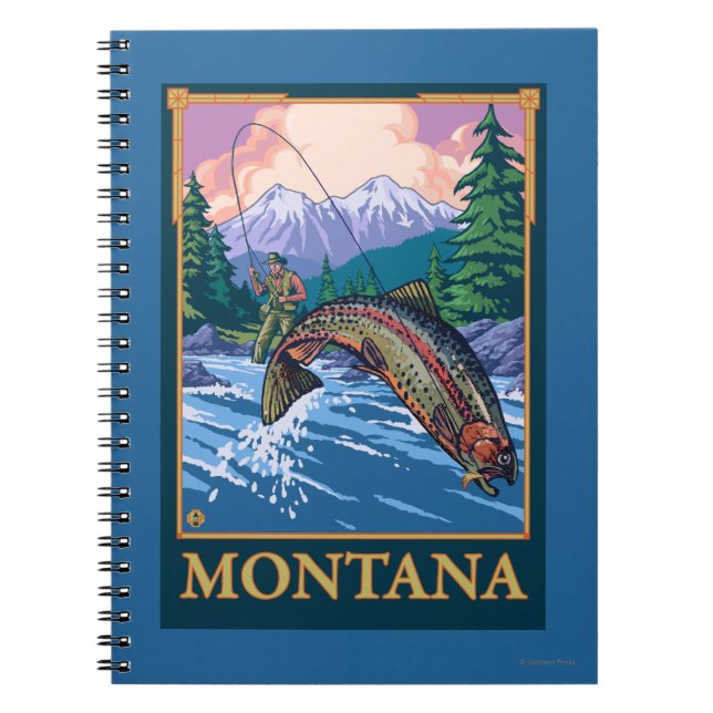 Cuaderno Escenario de pesca de mosca - Montana (Frente)