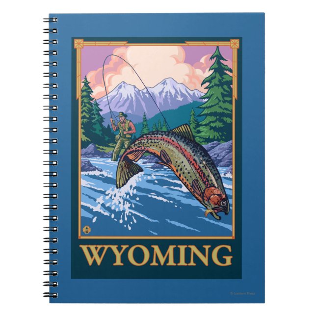 Cuaderno Escenario de pesca de mosca - Wyoming (Frente)