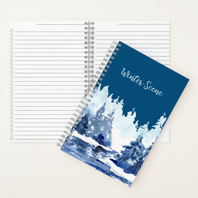 Cuaderno Escenario del bosque de invierno (Interior)