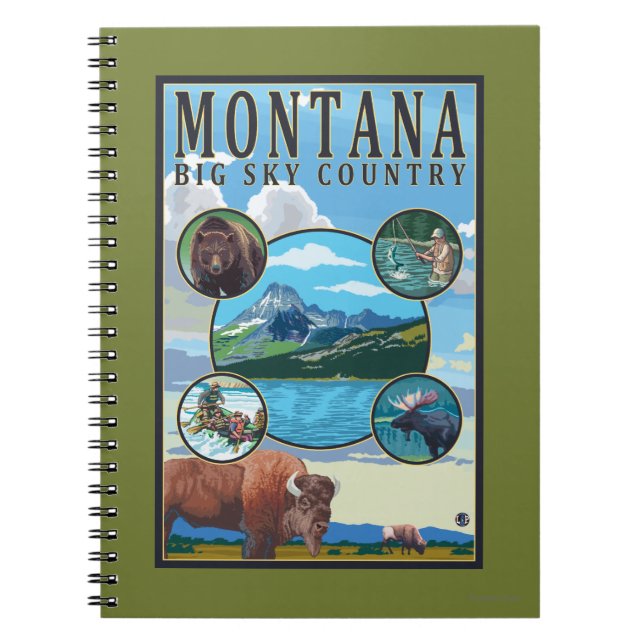 Cuaderno Escenas del estado de Montana (Frente)