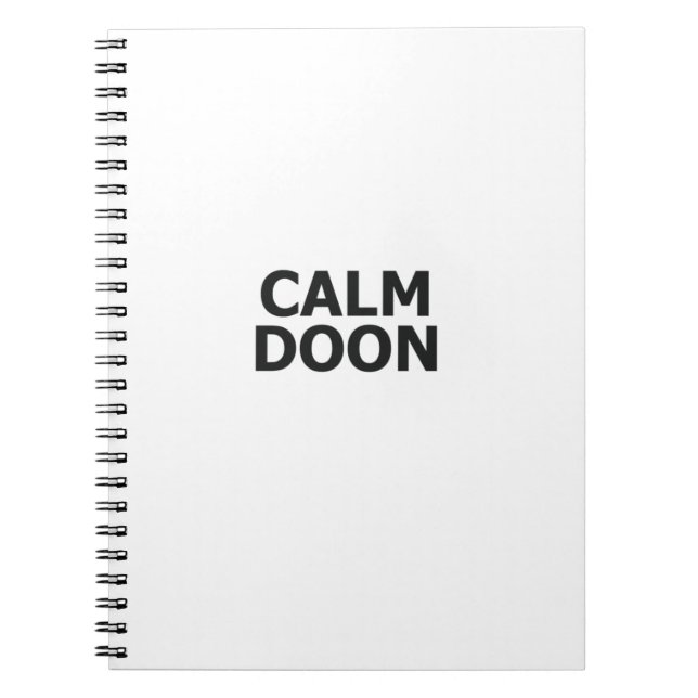 Cuaderno Escocia, acento escocés, dice tierno doon escocés (Frente)