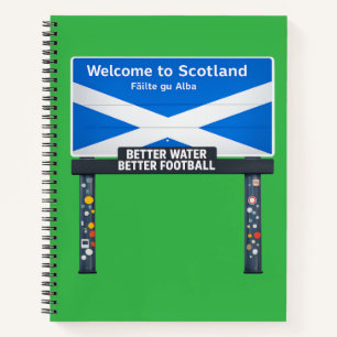 Cuaderno Escocia signo visita regalo de viaje escocés