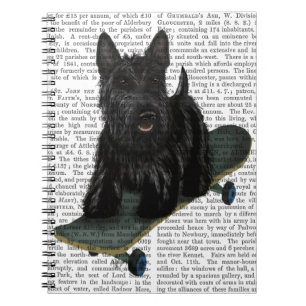 Cuaderno Escocia Terrier y Skateboard