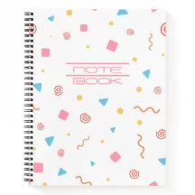 Cuaderno Escolar con Patrón Geométrico Adorable