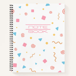 Cuaderno Escolar con Patrón Geométrico Adorable