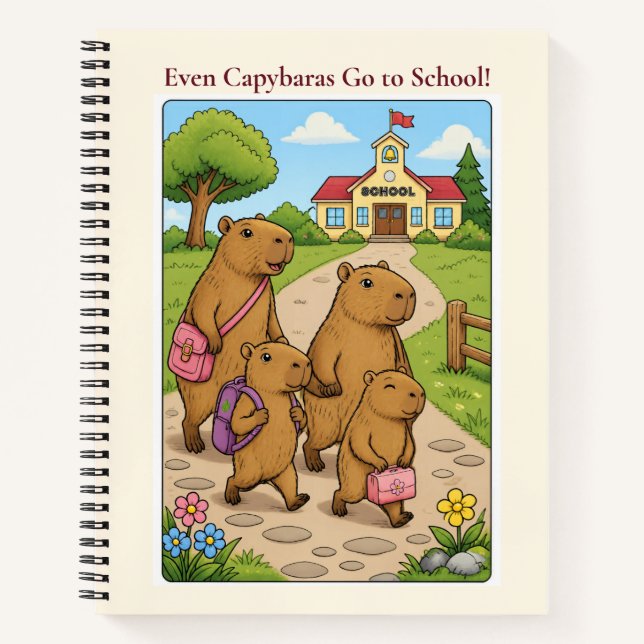 Cuaderno Escolar de Capybara (Anverso)