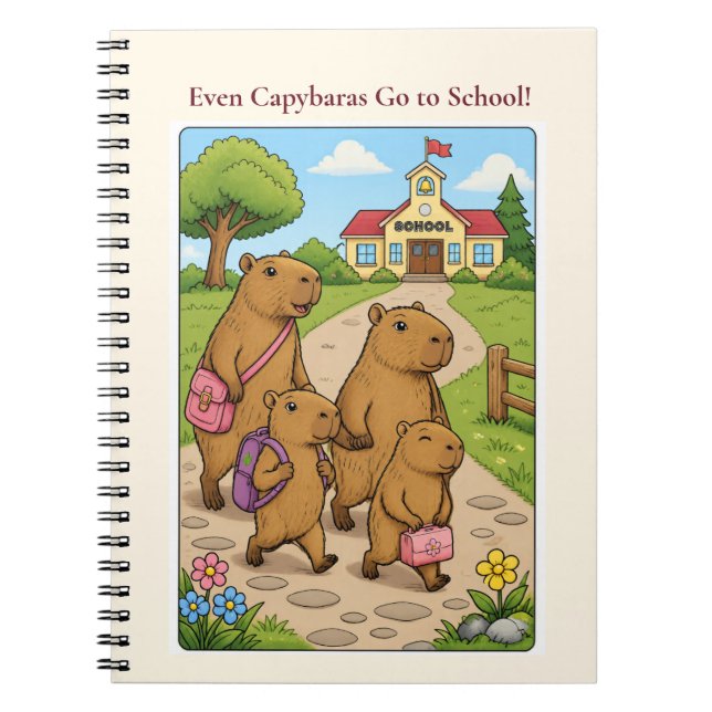 Cuaderno Escolar de Capybara (Frente)