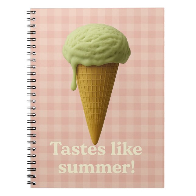 Cuaderno Escolar de Espiral Rosa Divertido (Frente)