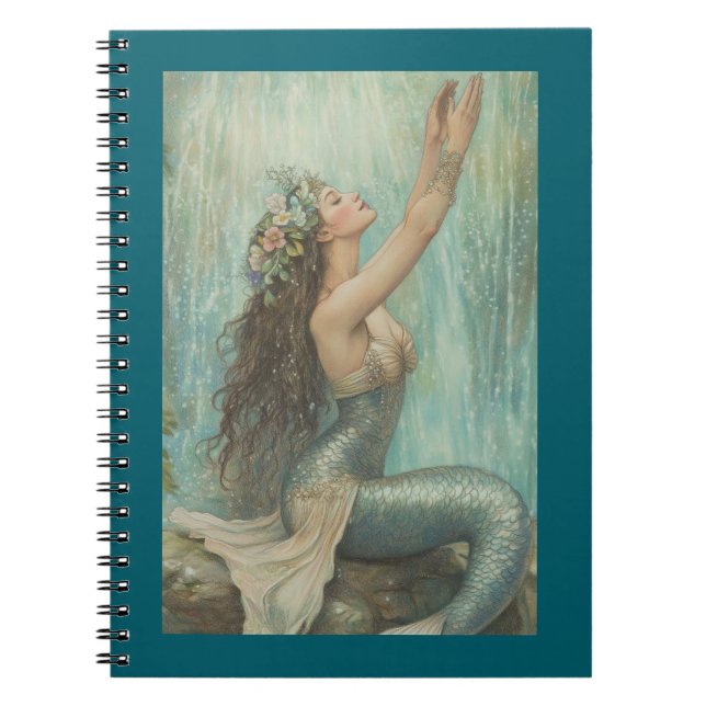 Cuaderno escolar de sirena encantadora (Frente)