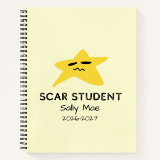 Cuaderno Escolar Estudiante Estrella Personalizado
