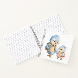 Cuaderno Escolar Hermanos Pájaros Adorables