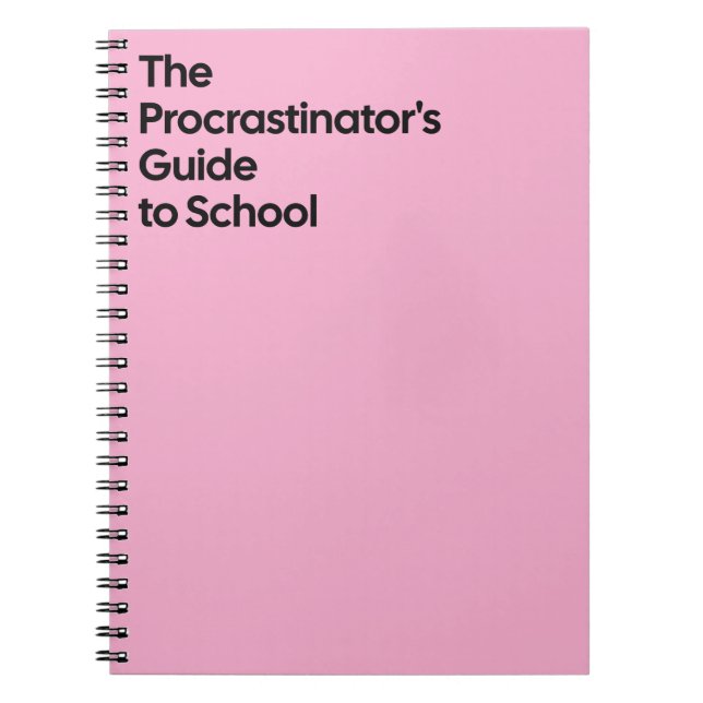 Cuaderno Escolar para Procrastinadores (Frente)
