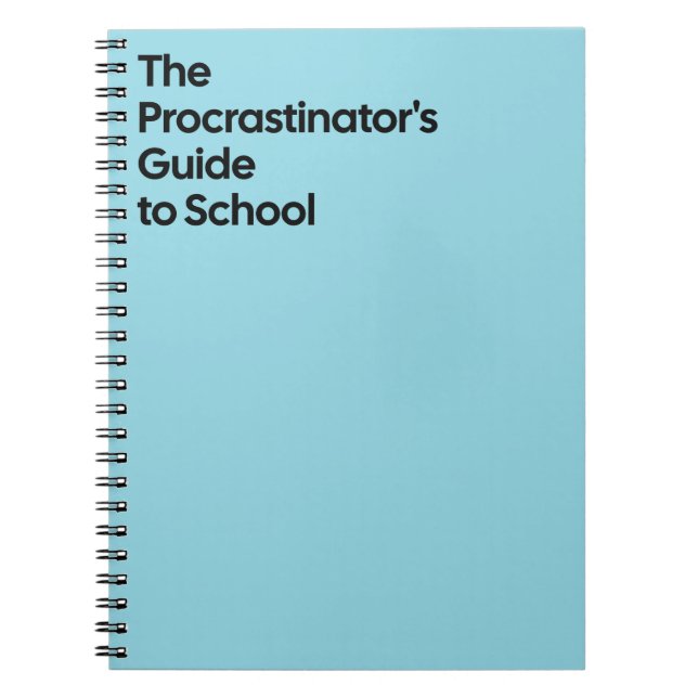 Cuaderno Escolar para Procrastinadores (Frente)