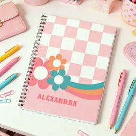 Cuaderno Escolar Personalizado de Niña Rosa