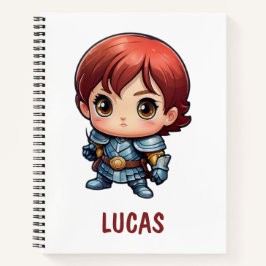 Cuaderno Escolar Personalizado para Niños Caballer