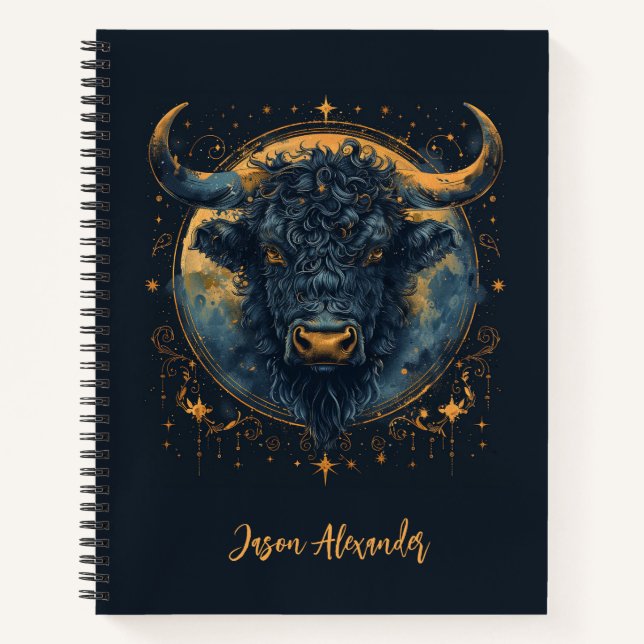 Cuaderno Escolar Toro Tauro Zodiaco Tauro (Anverso)
