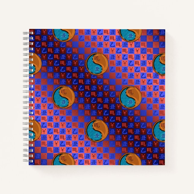 Cuaderno Escorpio & Buey de Madera (Anverso)
