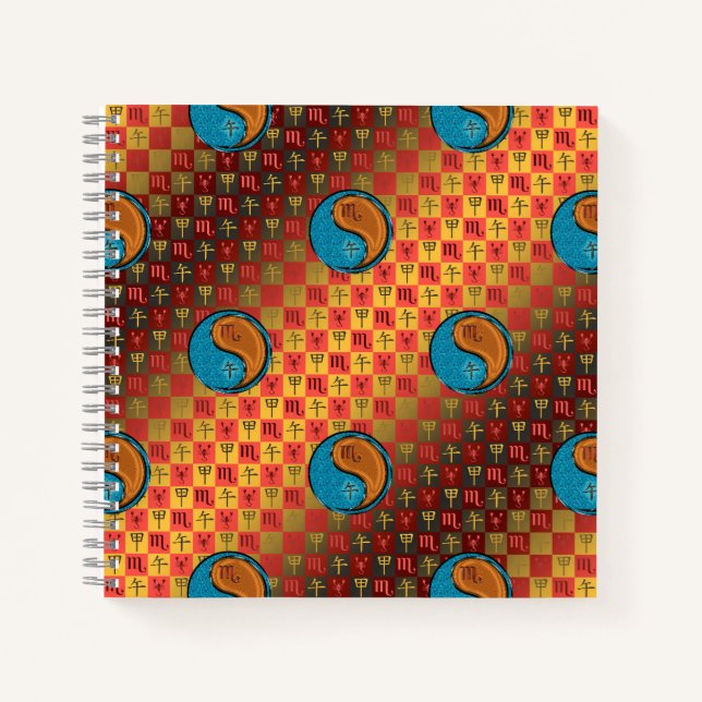 Cuaderno Escorpio & Caballo de Madera (Anverso)