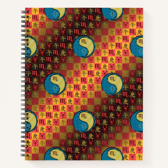 Cuaderno Escorpio & Caballo de Metal (Anverso)