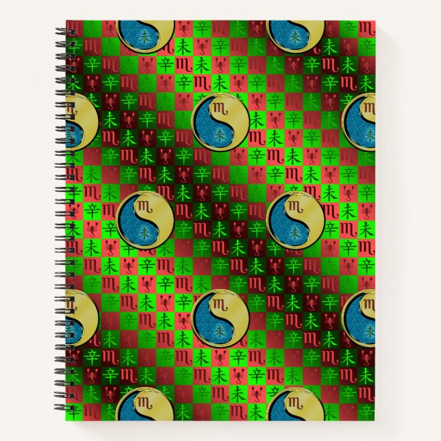 Cuaderno Escorpio & Cabra de Metal (Anverso)