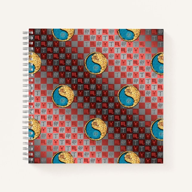 Cuaderno Escorpio & Conejo de Fuego (Anverso)