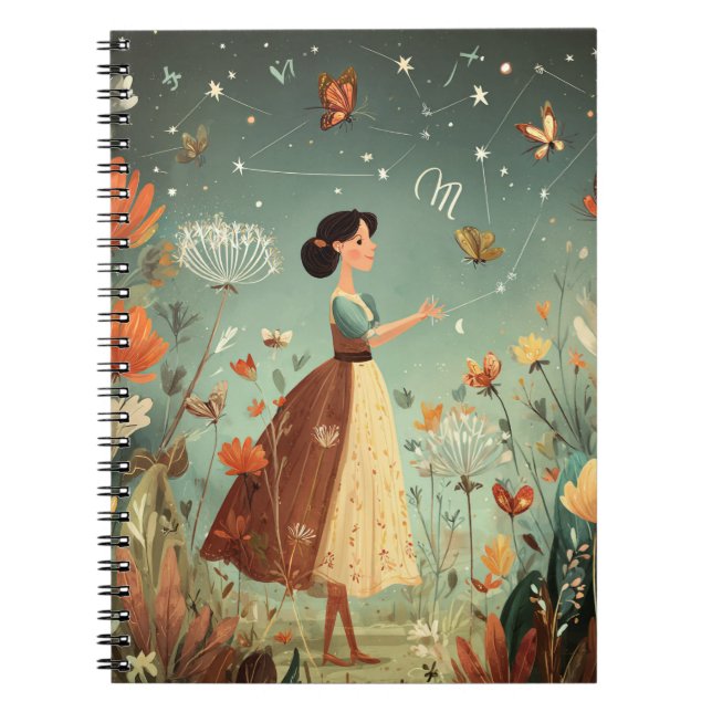 Cuaderno Escorpio Constelación Zodiac (Frente)