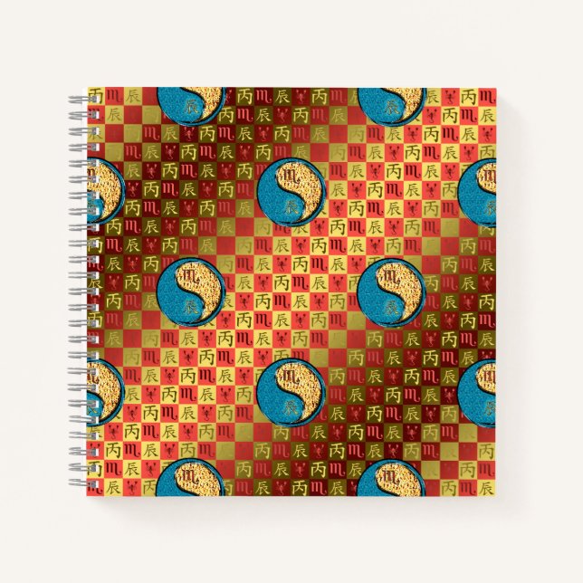 Cuaderno Escorpio & Dragón de Fuego (Anverso)
