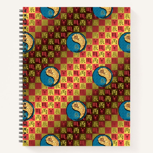 Cuaderno Escorpio & Dragón de Fuego (Anverso)