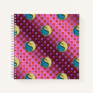 Cuaderno Escorpio & Gallo de Metal