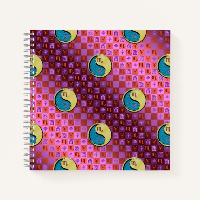 Cuaderno Escorpio & Gallo de Metal (Anverso)