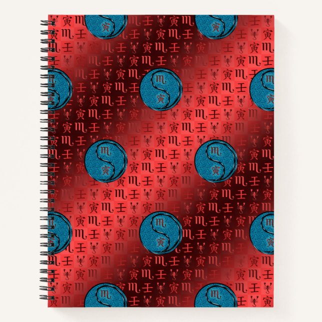 Cuaderno Escorpio & Tigre de Agua (Anverso)
