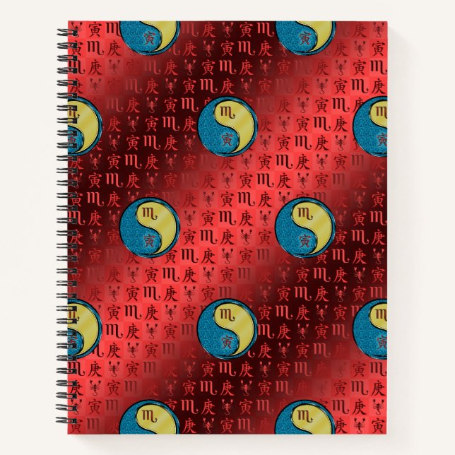 Cuaderno Escorpio & Tigre de Metal (Anverso)