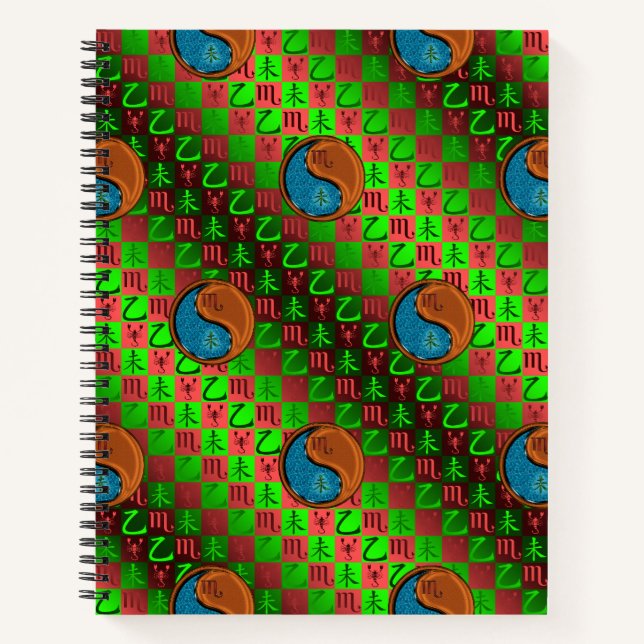 Cuaderno Escorpio y Cabra de Madera (Anverso)