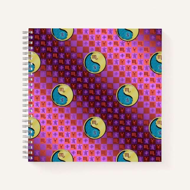 Cuaderno Escorpio y Cerdo de Metal (Anverso)