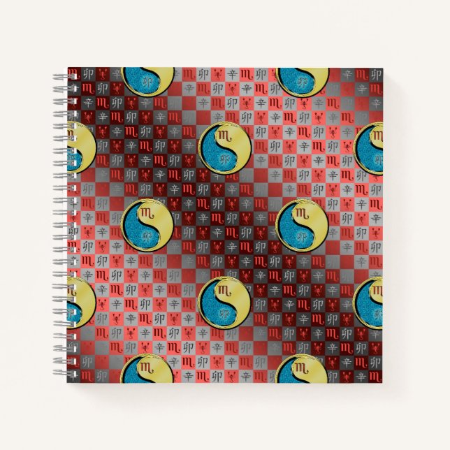 Cuaderno Escorpio y Conejo de Metal (Anverso)