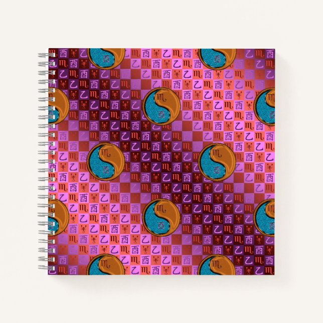 Cuaderno Escorpio y Gallo de Madera (Anverso)