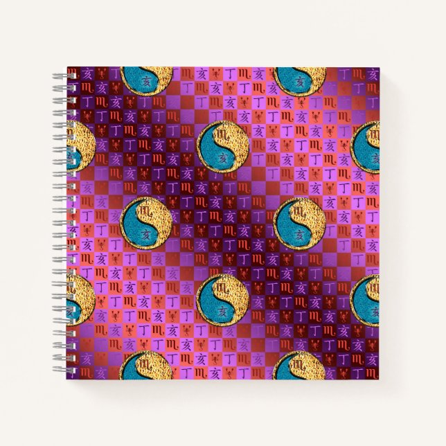 Cuaderno Escorpio y Jabalí de Fuego (Anverso)