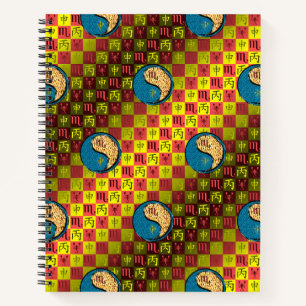 Cuaderno Escorpio y Mono de Fuego