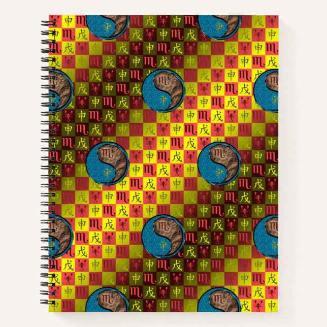 Cuaderno Escorpio y Mono de Tierra (Anverso)