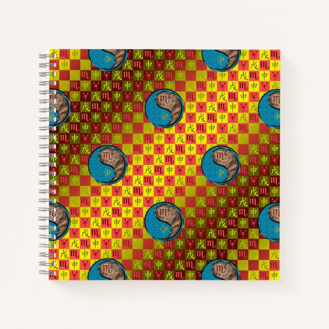Cuaderno Escorpio y Mono de Tierra (Anverso)