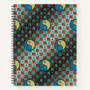 Cuaderno Escorpio y Perro de Metal