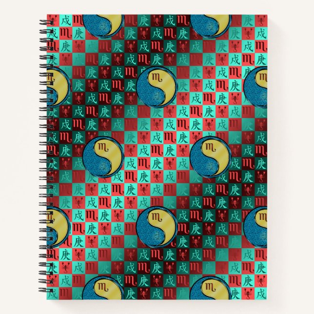 Cuaderno Escorpio y Perro de Metal (Anverso)