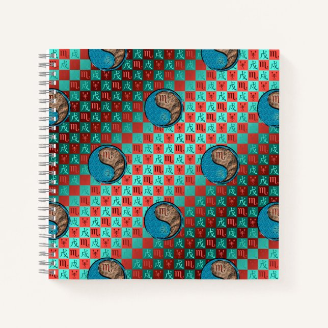 Cuaderno Escorpio y Perro de Tierra (Anverso)