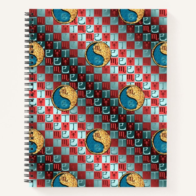 Cuaderno Escorpio y Serpiente de Fuego (Anverso)
