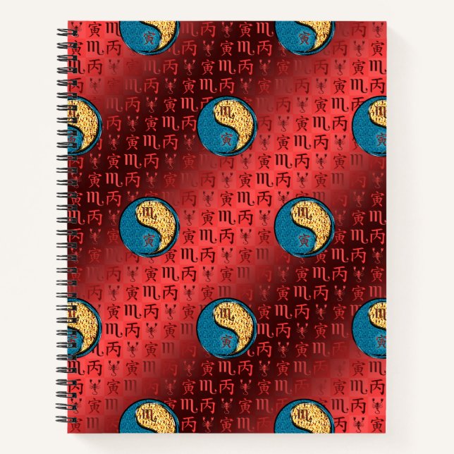 Cuaderno Escorpio y Tigre de Fuego (Anverso)