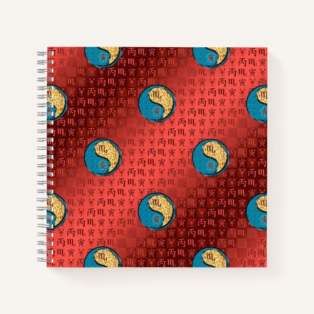 Cuaderno Escorpio y Tigre de Fuego (Anverso)