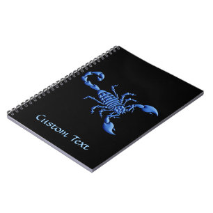 Cuaderno Escorpión azul