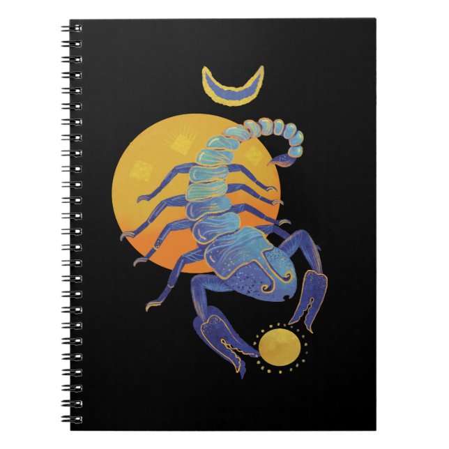Cuaderno escorpión elegante (Frente)