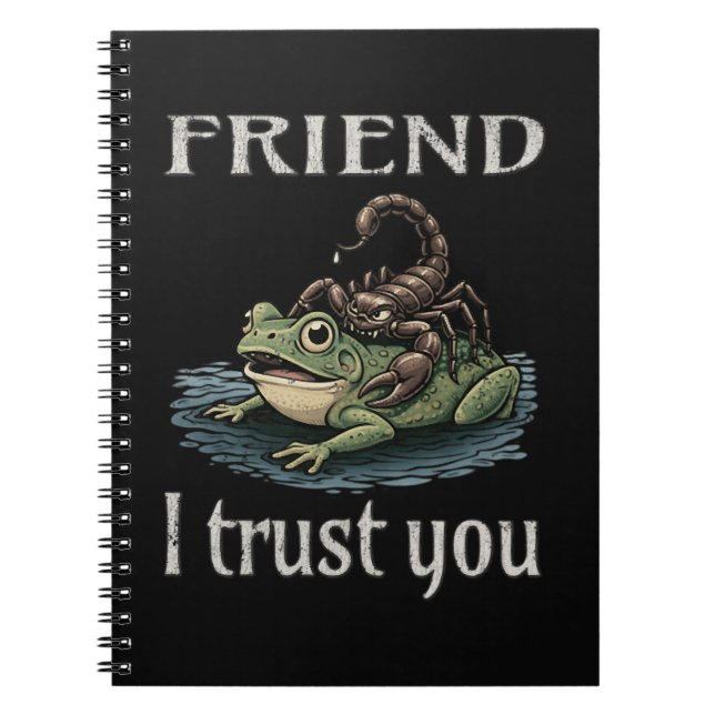 Cuaderno Escorpión y Rana - Amigo, Te Confío (Frente)