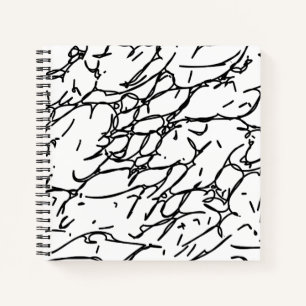 Cuaderno Escratches en blanco y negro - 1